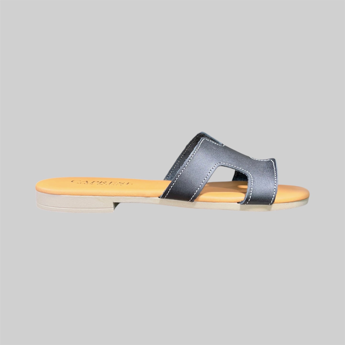 Sandalo H-STITCHED - Nero Fondo Chiaro