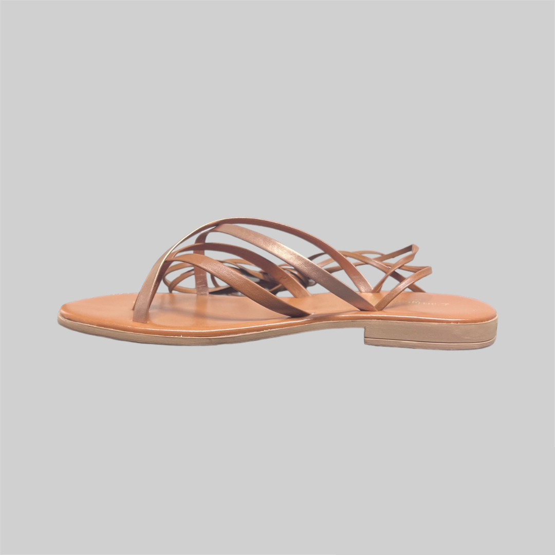 Sandalo alla schiava aperto - Cuoio