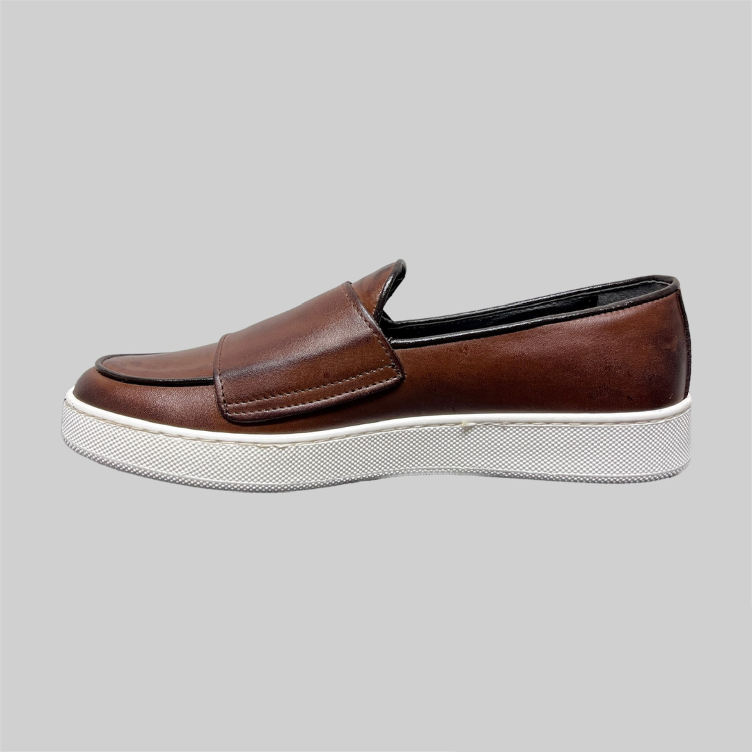 Double buckle sneaker - Testa di Moro