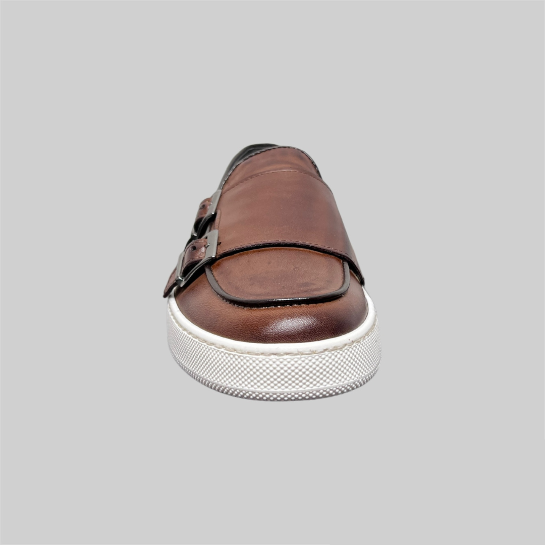 Double buckle sneaker - Testa di Moro