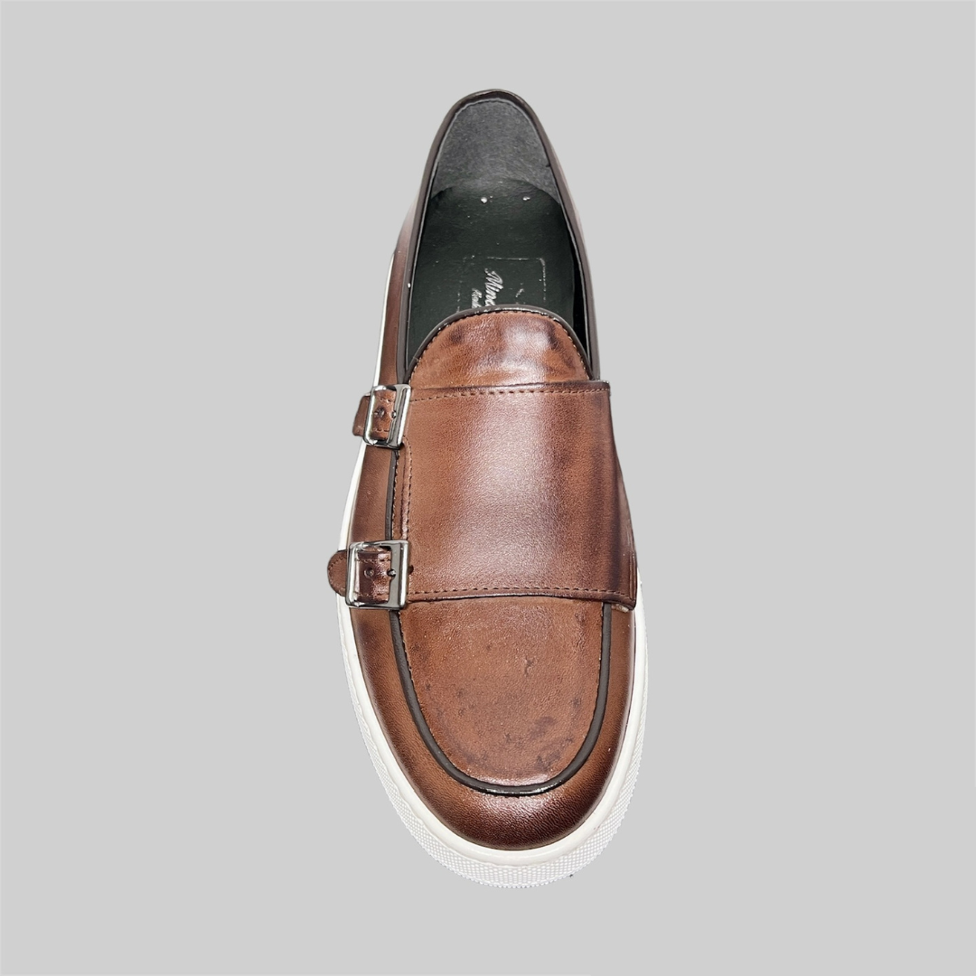 Double buckle sneaker - Testa di Moro