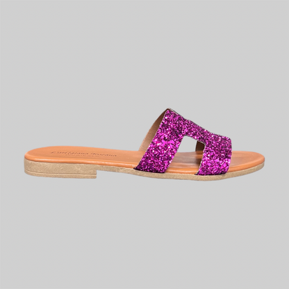 Sandalo H - Glitter Fucsia