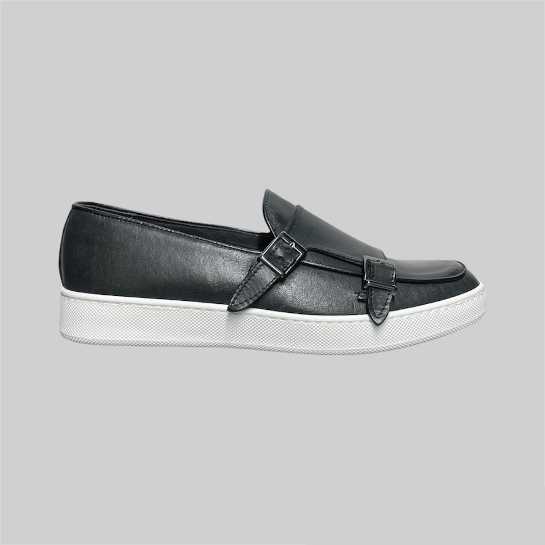 Double buckle sneaker - Blu