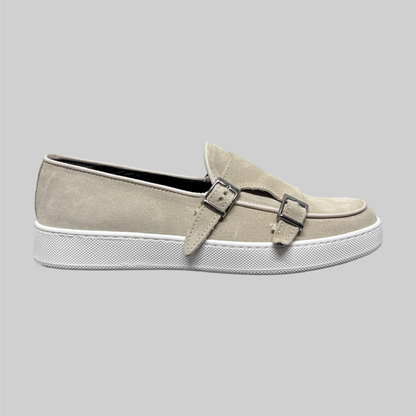 Double buckle sneaker - Sabbia