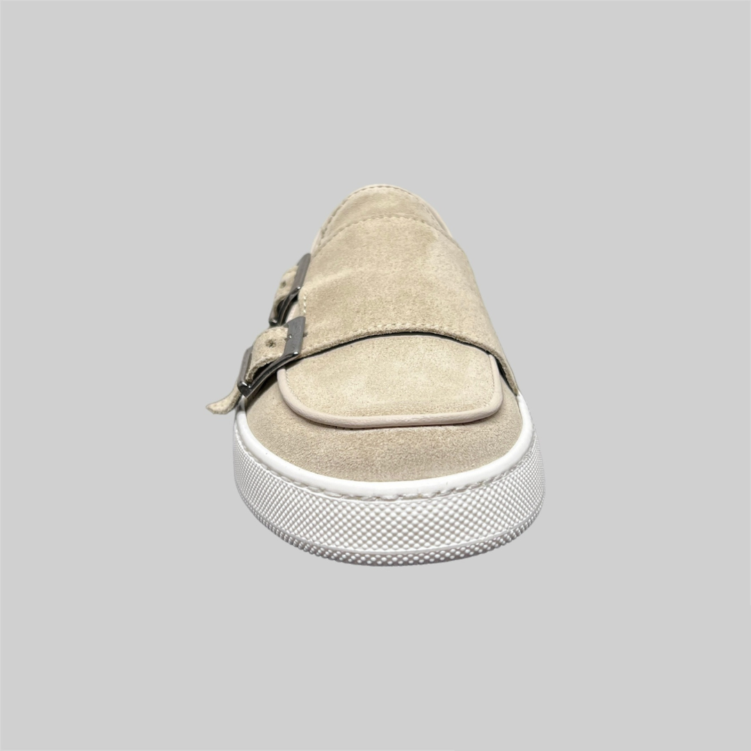 Double buckle sneaker - Sabbia